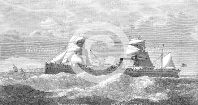 The steam-ship Hindoo, for the Wilson Line to India by the Suez Canal, 1872. Creator: Unknown.