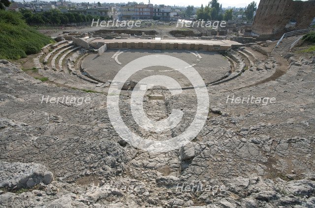 A theatre in Argos, Greece. Artist: Samuel Magal