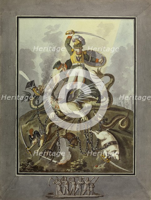1812. Allegory, 1813. Artist: Tupylev, Ivan Philippovich (1758-1821)