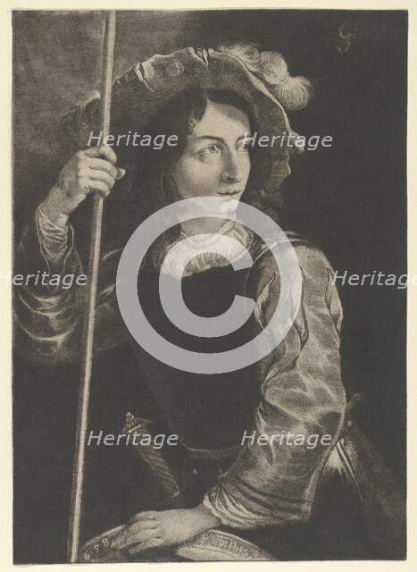 The Great Lansquenet or Standard Bearer, 1658. Creator: Prince Rupert.
