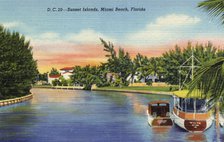Sunset Islands, Miami Beach, Florida, USA, 1939. Artist: Unknown