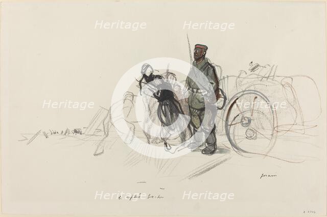 Le replis boche, c. 1914/1919. Creator: Jean Louis Forain.