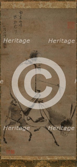 Chan master riding a mule, before 1249. Creator: Unknown.