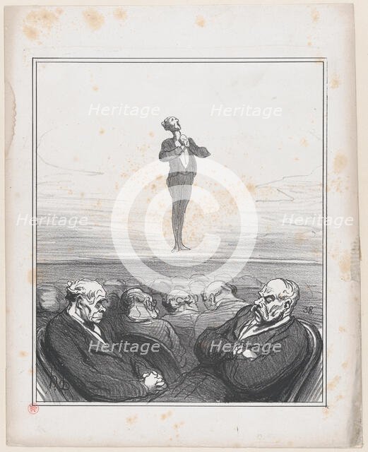 Concours du Conservatoire, 1870.  Creator: Honore Daumier.