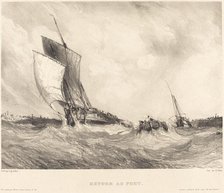 Retour au port, 1833. Creator: Eugene Isabey.
