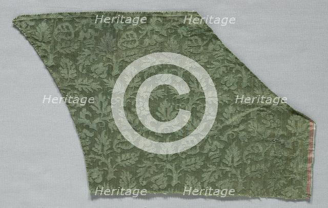 Silk Damask Fragments, 1500s. Creator: Unknown.