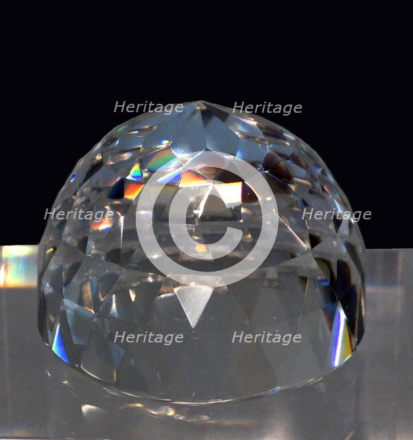The Orlov diamond (from the Imperial Sceptre of Russian Empress Catherine the Great) , 17th century.