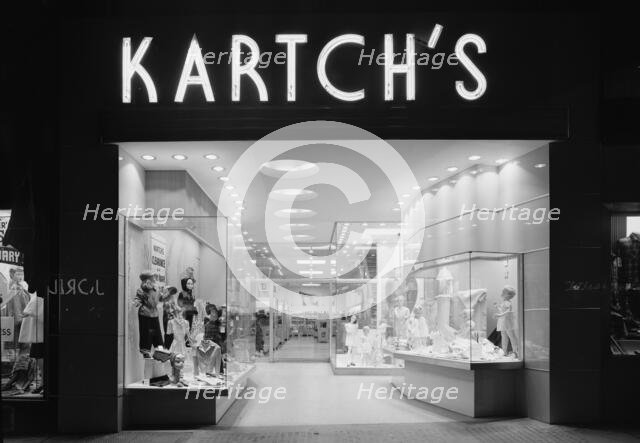 Kartch's, business on Main St., Paterson, New Jersey, 1947. Creator: Gottscho-Schleisner, Inc.