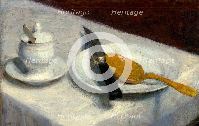 Still Life with Mustard Pot, 1860. Creator: Henri Fantin-Latour.