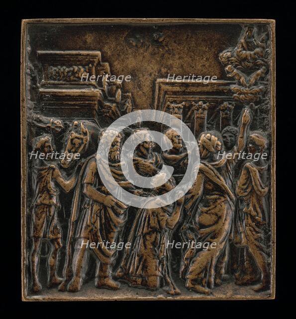 Augustus and the Sibyl, c. 1500. Creator: Andrea Briosco.