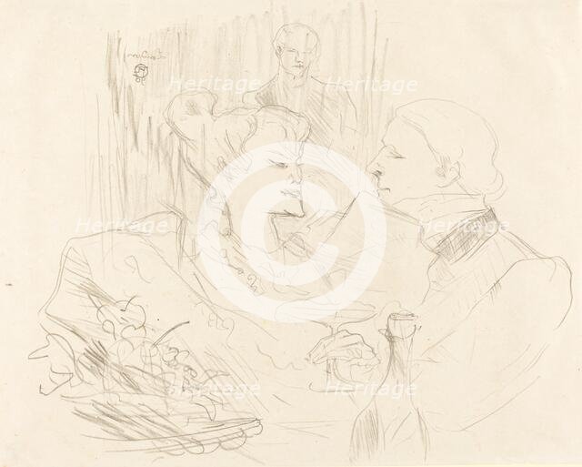 Supper in London (Souper à Londres), 1896. Creator: Henri de Toulouse-Lautrec.