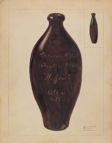 Flask, c. 1936. Creator: Frank Fumagalli.