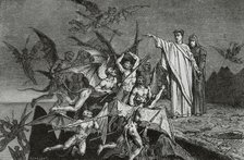 The Divine Comedy, (1307-1321): Inferno (Hell), 1888. Creator: Jean Edouard Dargent.