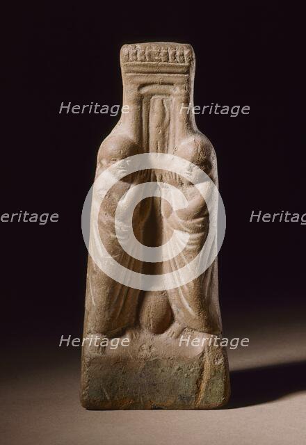 Two Priests Holding a Shrine, 2nd-4th century A.D.. Creator: Unknown.