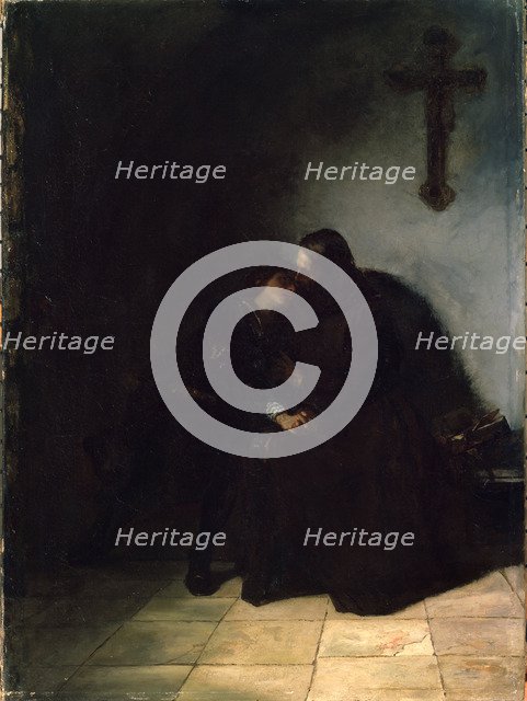 'The Convict's Farewell', c1860-1900. German painting. Artist: Hans Thoma