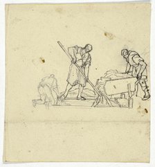 Three Laborers, n.d. Creator: William Henry Pyne.