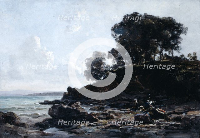 'Laundrette at Low Tide', 1891.  Artist: Emmanuel Lansyer