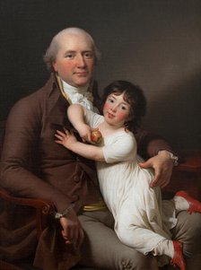 Peter Tutein with his Youngest Son Louis Alexander, c1800. Creator: Jens Juel.