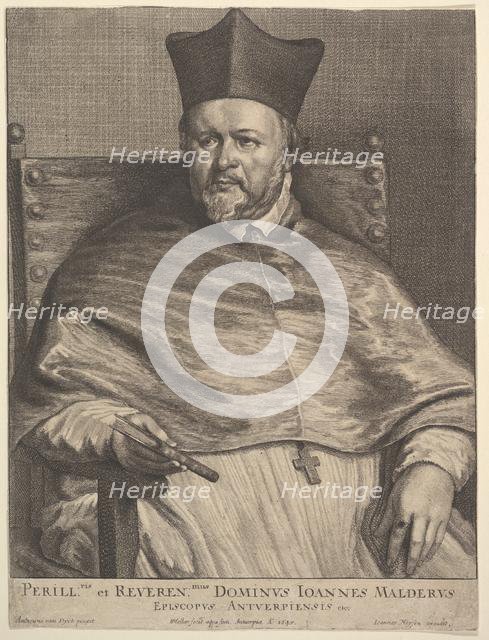 Bishop Jan van Malderen, 1645. Creator: Wenceslaus Hollar.
