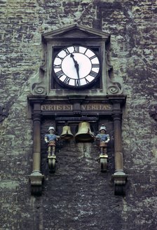 Clock on Carfax Tower, Oxford, Oxfordshire, 1974. Artist: Tony Evans