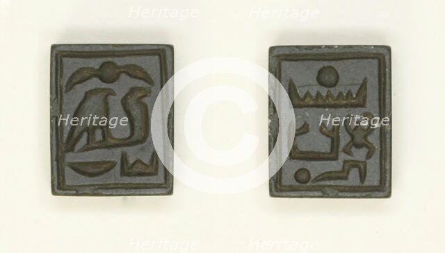 Plaque: Menkheperkare, Chosen of Re, Egypt, New Kingdom, Dynasty 18, reign of Thutmose III... Creator: Unknown.