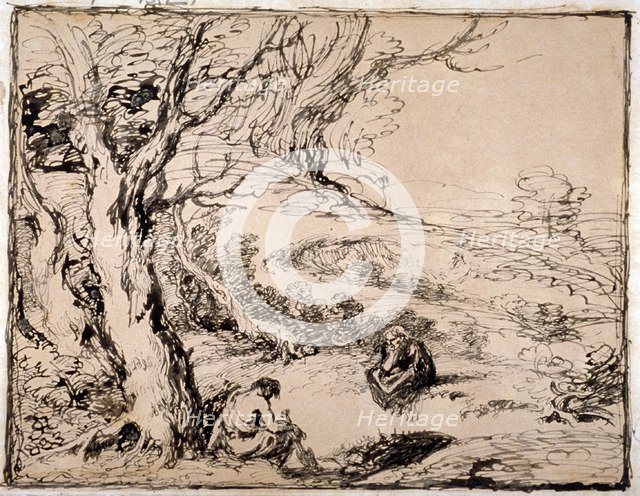 'Timon and Apemantus', 1883. Artist: Sir John Gilbert