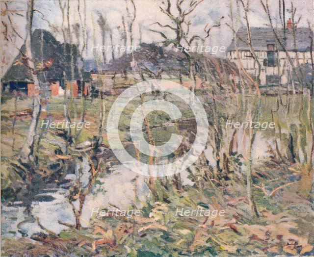 'A Normandy Farm', c1911. Artist: George Oberteuffer.