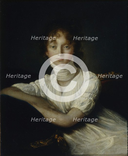 Portrait of Countess Varvara Petrovna Shcherbatova, née Obolenskaya (1774-1843). Artist: Tonci, Salvatore (1756-1844)