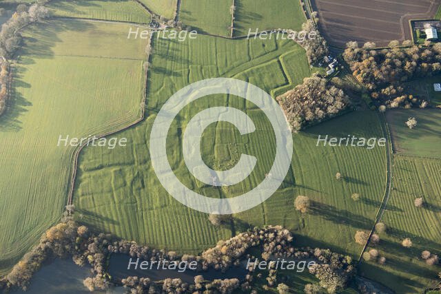 Deserted medieval settlement of Sulby and associated ridge and furrow, Northamptonshire, 2020. Creator: Damian Grady.