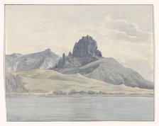 View of the coast of Pentedattilo on the other side of Capo Spartivento, 1778. Creator: Louis Ducros.