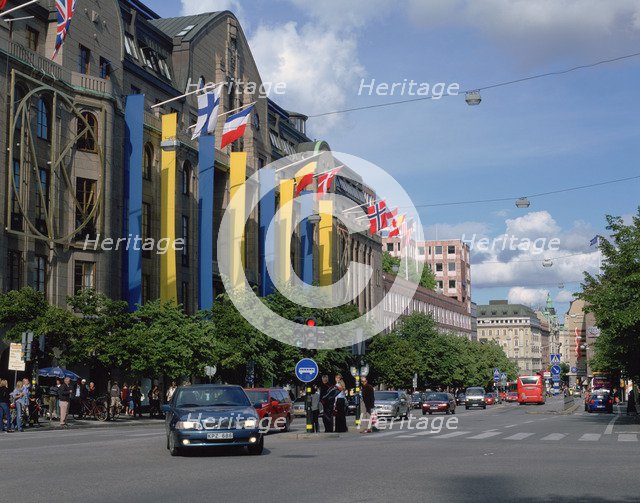 NK (Nordiska Kompaniet) department store, Hamngatan, Stockholm, Sweden. 