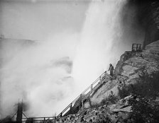 Approach to Cave of the Winds, [American Falls], Niagara, between 1880 and 1897. Creator: William H. Jackson.