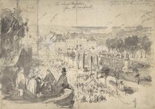 The Visit of Napoléon III to Boulogne-sur-Mer, 19th century. Creator: Constantin Guys.
