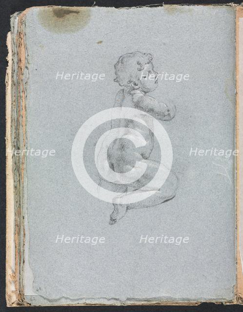 Verona Sketchbook: Putto in profile (page 64), 1760. Creator: Francesco Lorenzi (Italian, 1723-1787).