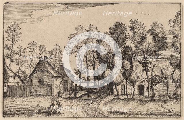 Landscape with Hewed Trees, published 1612. Creator: Claes Jansz Visscher.