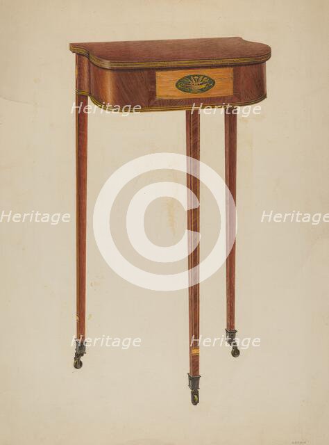 Mirror Stand, 1940. Creator: Harry Eisman.