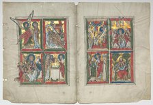 Bifolia with Scenes from the Life of Christ, 1230-1240. Creator: Unknown.
