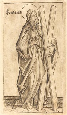 Saint Andrew, c. 1470/1480. Creator: Israhel van Meckenem.