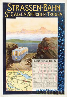 Tram St. Gallen-Speicher-Trogen, 1904. Creator: Bernet-Studer, Elly (1875-1950).