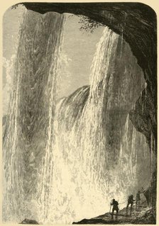'Under the Falls, Canada Side', 1872.  Creator: Frederick William Quartley.