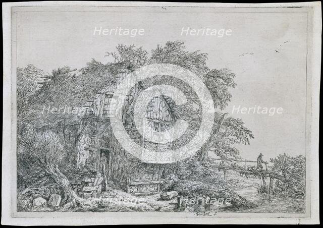 The Little Bridge (Le Petit Pont), 17th century. Creator: Jacob van Ruisdael.