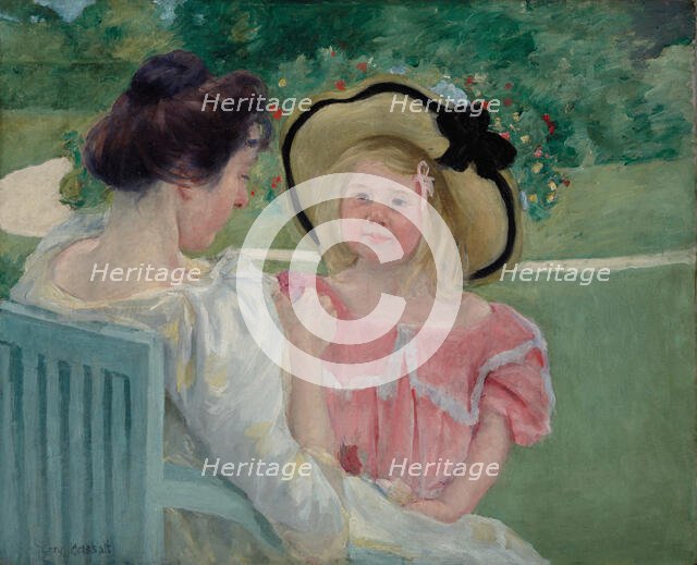 In the Garden, 1903 or 1904. Creator: Mary Cassatt.