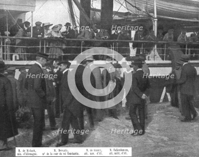 'Les evenements d'orient; le 22 novembre 1916, les representants de puissances ennemies en Grece, qu Creator: Unknown.