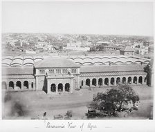 Panoramic View of Agra, Late 1860s. Creator: Samuel Bourne.