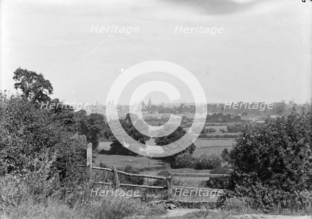 Distant view of Oxford, Oxfordshire form Hinskey Hill, c1860-c1922. Artist: Henry Taunt