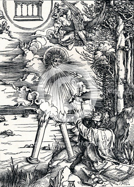 'St John Devouring the Book', 1498 (1906). Artist: Albrecht Durer.