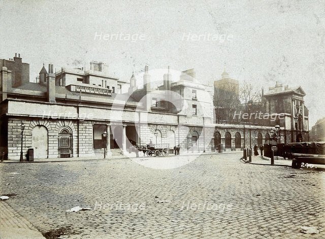St Bartholomew's Hospital, London: the entrance to Surgery House, c1890. Creator: Unknown.