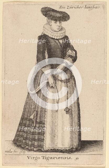 Virgo Tiguriensis, 1649. Creator: Wenceslaus Hollar.