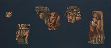 Exodus Painting, five elements from a painted hanging depicting the Crossing..., mid-2nd-mid-4th cen Creator: Unknown.