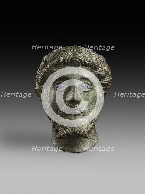 Head of male with inlaid eyes 'Marcus Aurelius', 2nd century. Artist: Unknown.